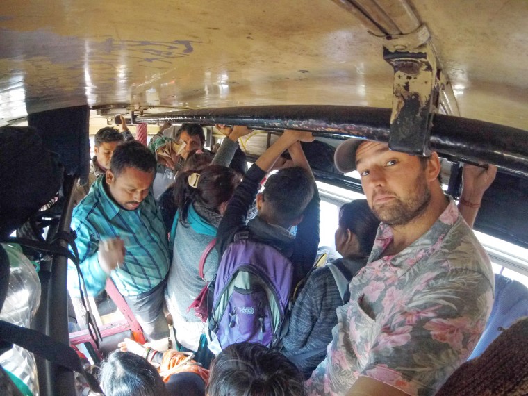 Alex Strand took a cramped bus ride in Siliguri, a city at the foot of the Himalayas.