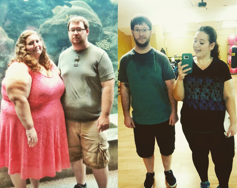 When Lexi Reed first started working out she struggled to walk for 30 minutes straight. After losing 236 pounds she spends an hour at the gym five days a week. 