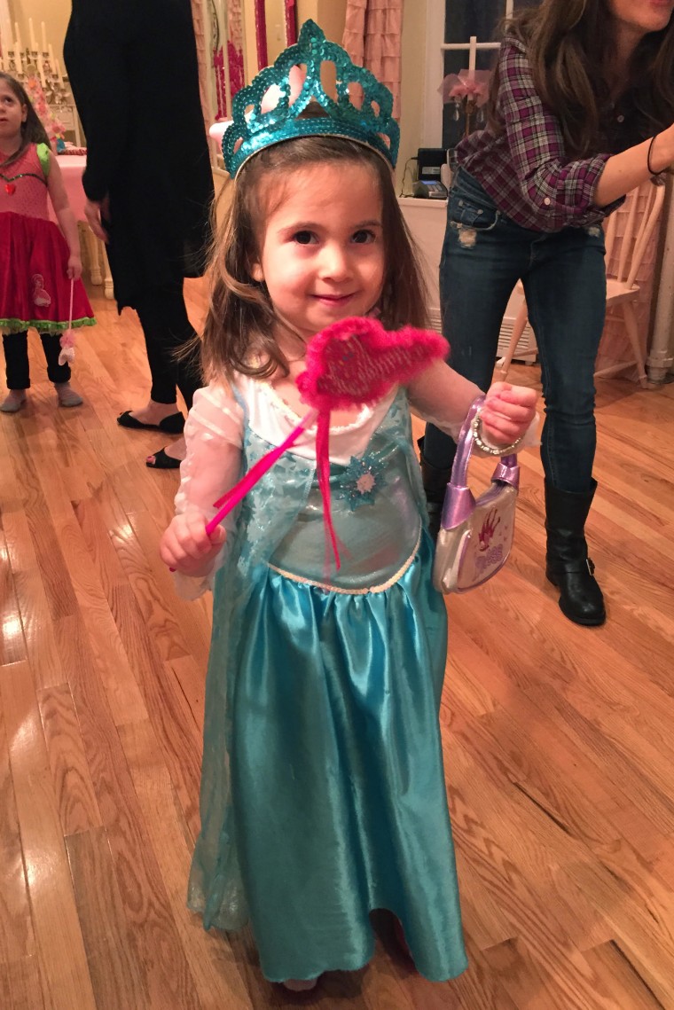Allison's little princess playing dress-up!
