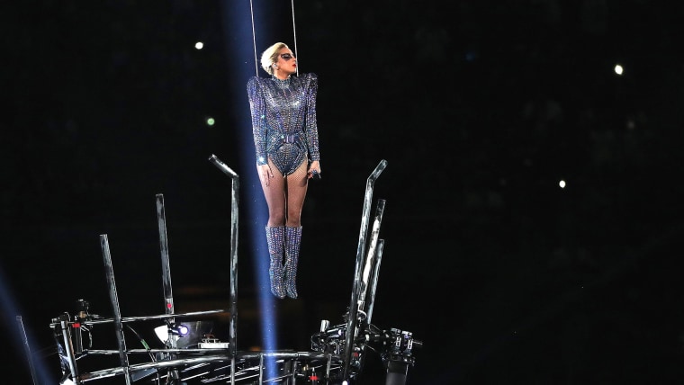 Lady Gaga performs during the Pepsi Zero Sugar Super Bowl 51