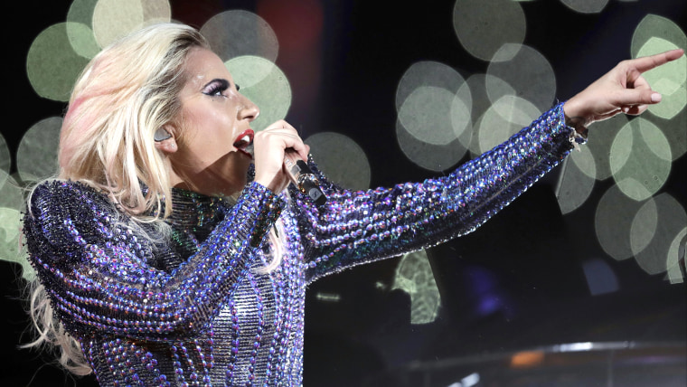 Lady Gaga performs during the halftime show of the NFL Super Bowl 51