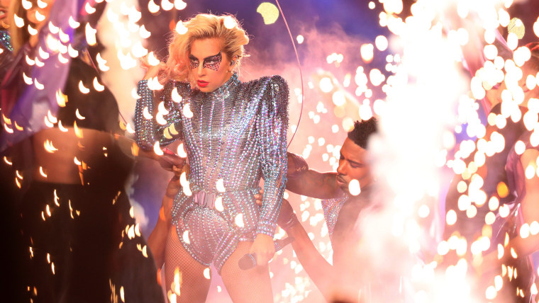 Lady Gaga performs during the Pepsi Zero Sugar Super Bowl 51 Halftime Show