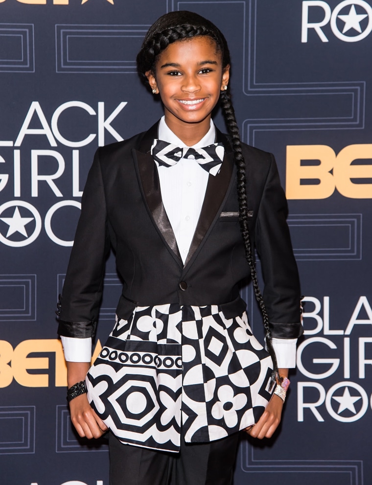 M.A.D. Girl, Marley Dias attends BET Black Girls Rock! at New Jersey Performing Arts Center.