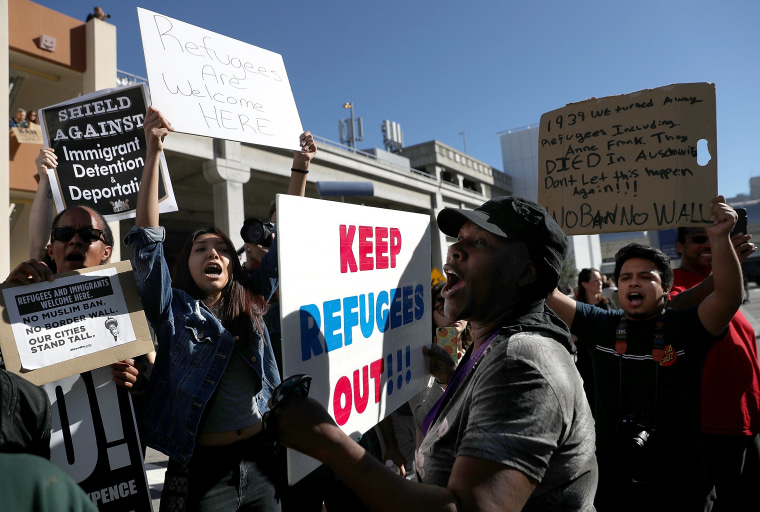 Image: Protest at LAX