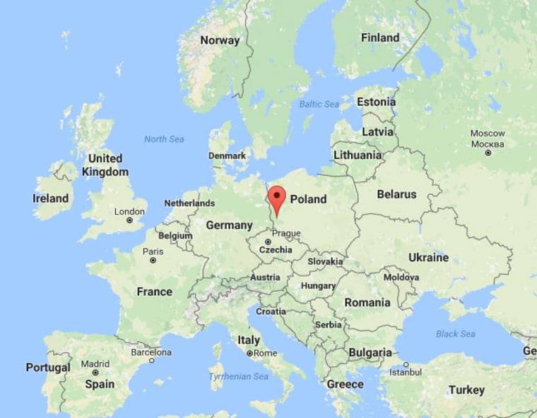 Image: Map showing location of joint exercise in Poland