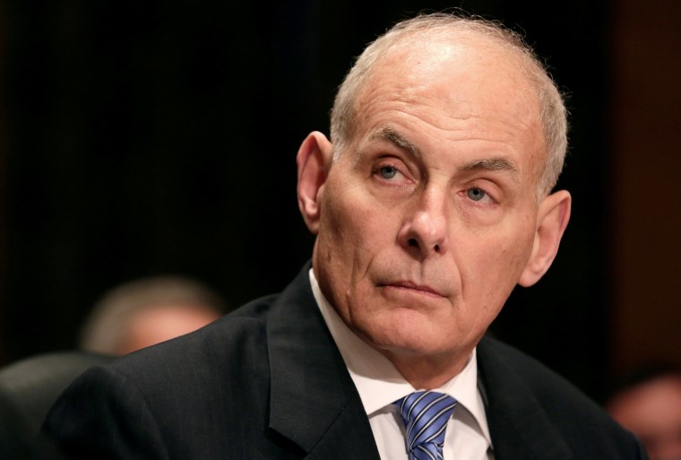 Image: Retired General Kelly testifies before a Senate Homeland Security and Governmental Affairs Committee confirmation hearing on Kelly?EUR(TM)s nomination to be Secretary of the Department of Homeland Security on Capitol Hill in Washington