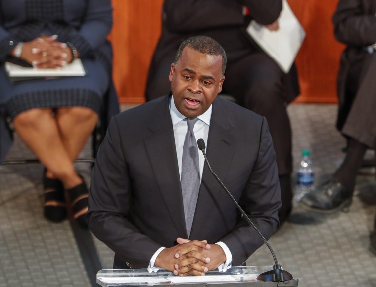 Image: Atlanta Mayor Kasim Reed responds to negative comments about the city by President Donald Trump during the annual Martin Luther King Jr. Commemorative Service at the Ebenezer Baptist Church in Atlanta, Georgia on Jan. 16.