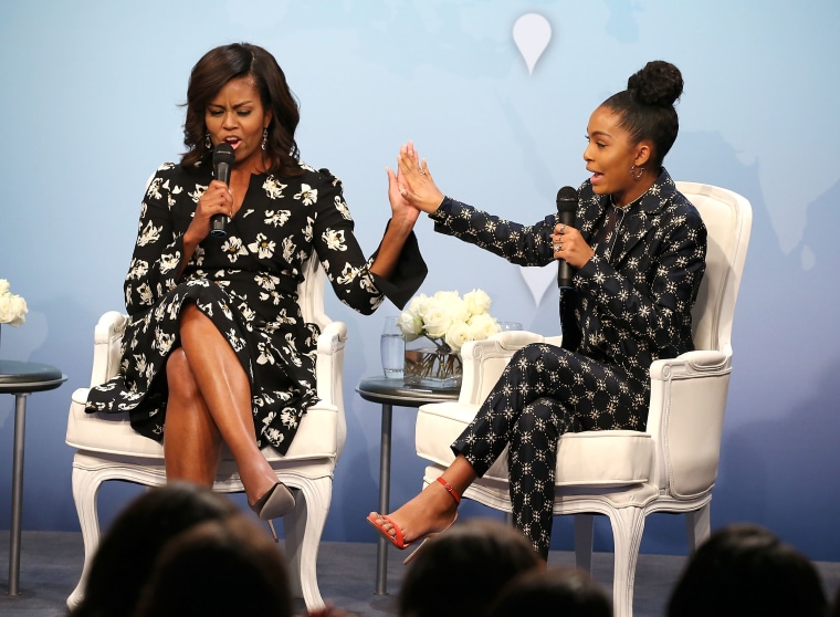 Glamour Hosts "A Brighter Future: A Global Conversation on Girls' Education" With First Lady Michelle Obama