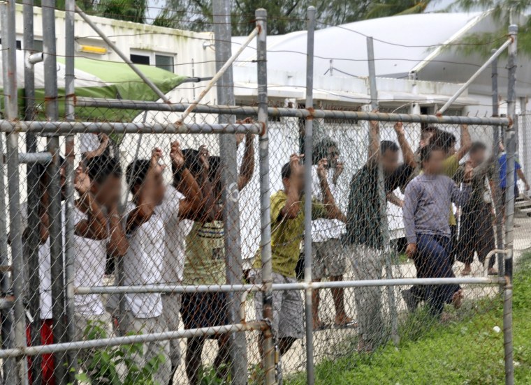 Image: An Australian detention center in Papua New Guinea in 2014