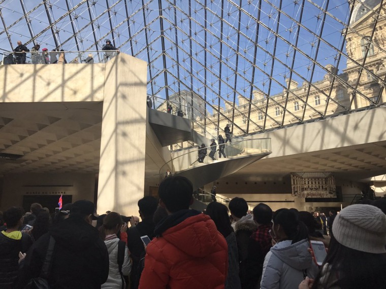 Image: Aftermath of attack near the Louvre museum