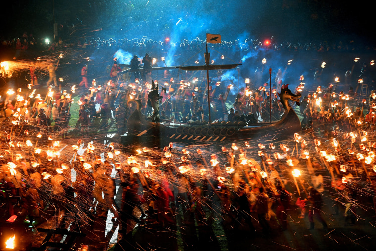 Image: The 2017 Up Helly Aa Takes Place In The Shetland Islands