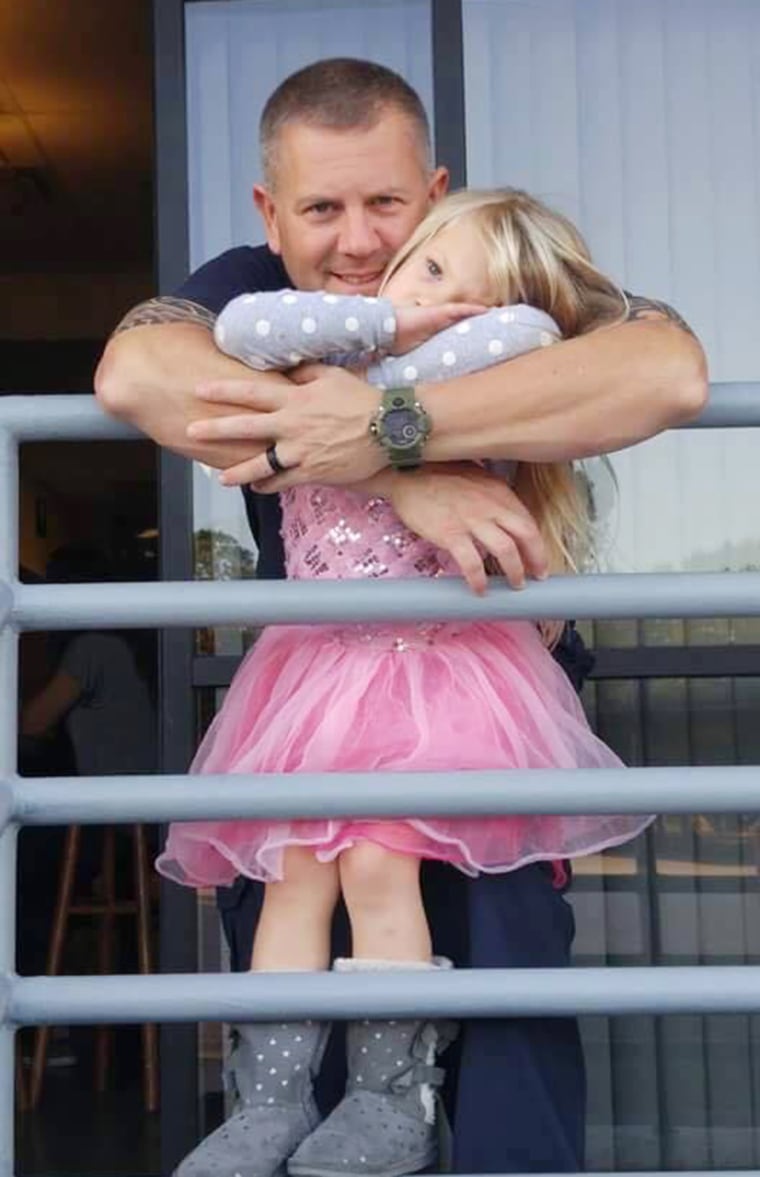Marc Hadden with his adoptive daughter Gracie