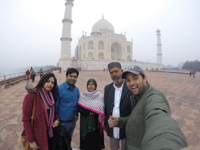 Alex Strand took a "plane to nowhere" and visited the Taj Mahal