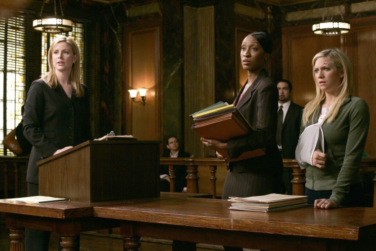 LAW &amp; ORDER: SPECIAL VICTIMS UNIT -- "Influence" Episode 22 -- Pictured: (l-r)  Diane Neal as A.D.A. Casey Novak, Jill Marie Lawrence as Dr. Cleo Conrad, Brittany Snow as Jamie Hoskins