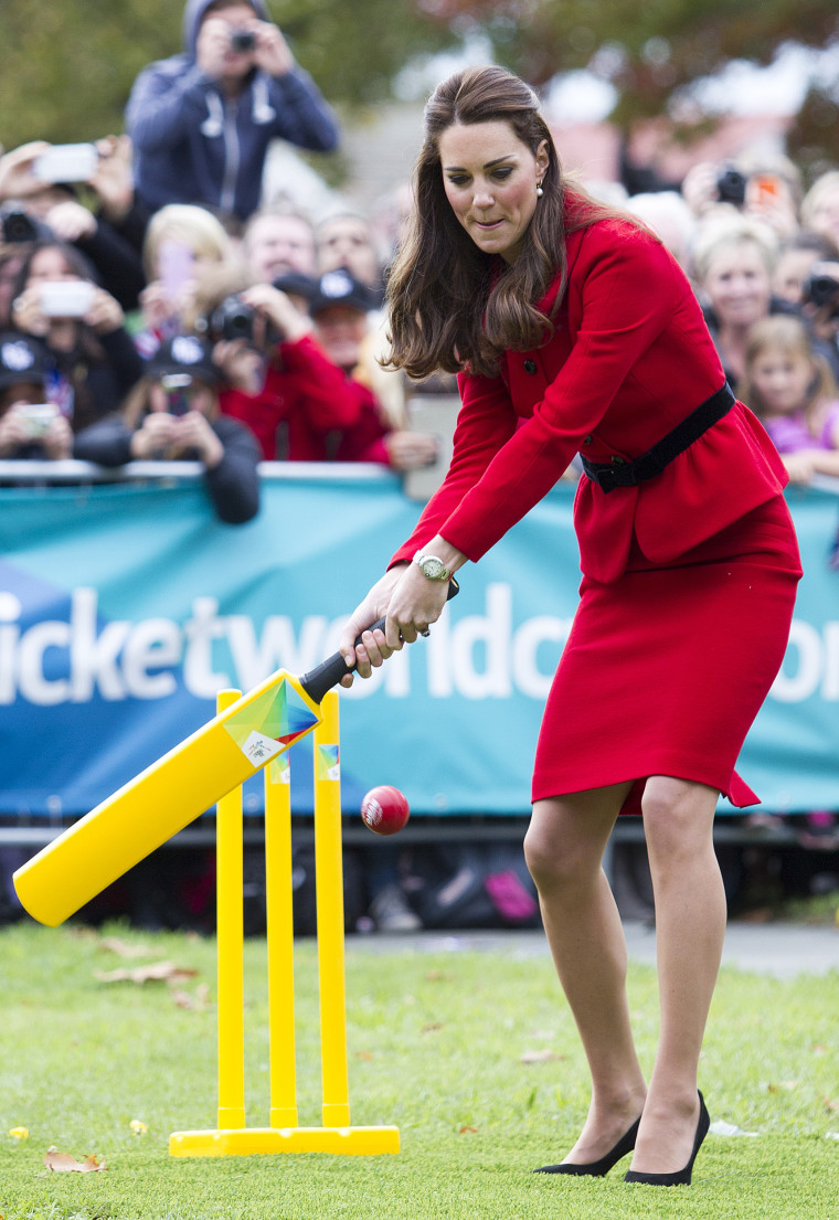 Kate Middleton Red Suit The Duke And Duchess Of Cambridge Tour Australia 