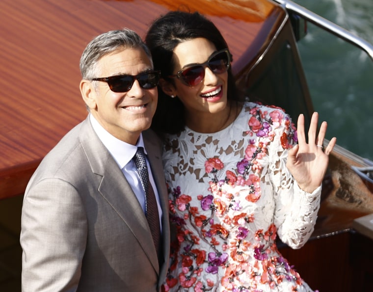 George Clooney, Amal Clooney in Venice
