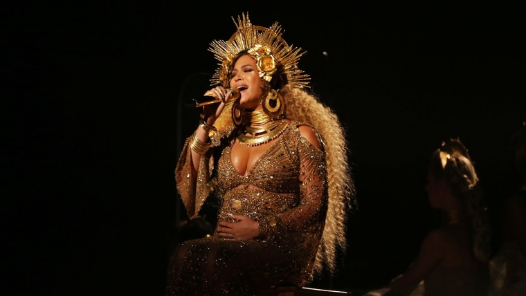 Image: Beyonce performs at the 59th Annual Grammy Awards in Los Angeles
