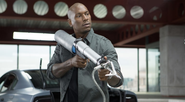 Tyrese Gibson as Roman Pearce in Fast and Furious 6.