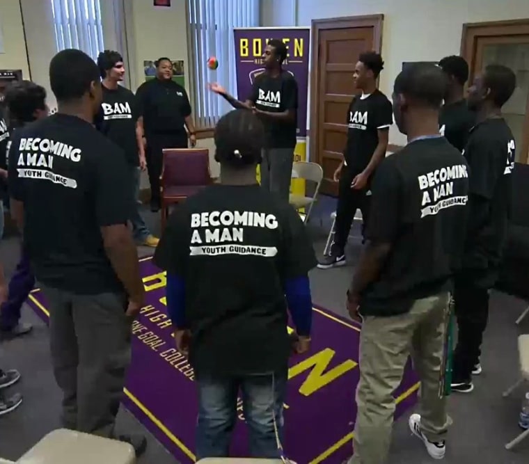 IMAGE: Becoming A Man meeting in Chicago