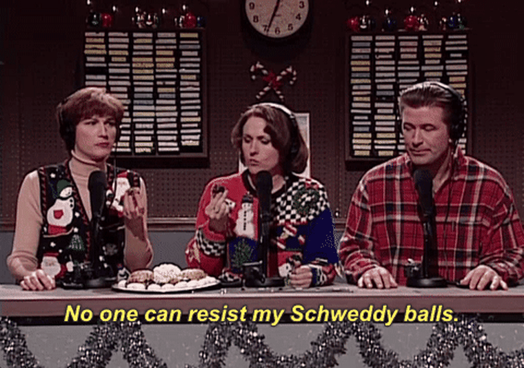 Alec Baldwin as Pete Schweddy on "SNL" in December 1998.