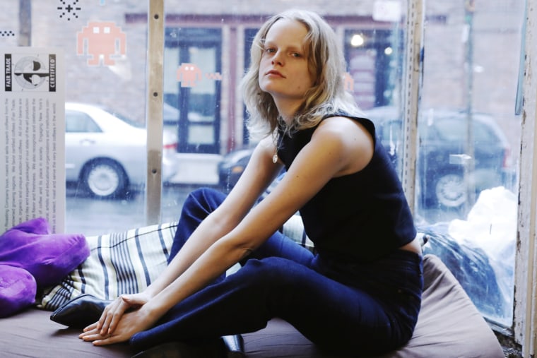 Image: Model Hanne Gaby Odiele poses for a portrait in New York
