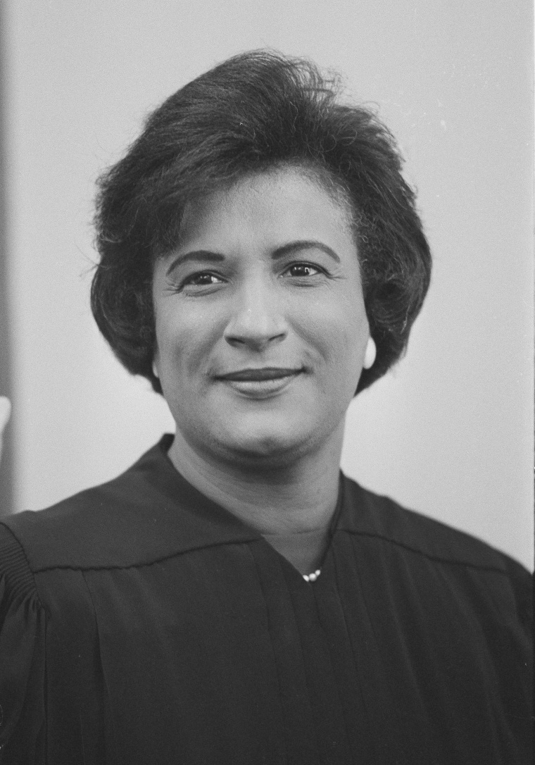 Image: Federal Judge Constance Baker Motley is seen at the U.S. Courthouse in New York on Sept. 9, 1966.