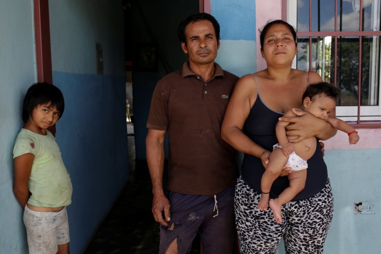 Tulio Medina and Jennifer Vivas, parents of Eliannys Vivas who died from diphtheria in Pariaguan, Venezuela.