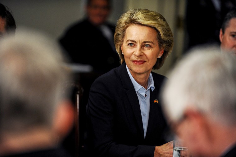 Image: German Defense Minister Ursula von der Leyen attends a meeting with U.S. Defense Secretary Jim Mattis at the Pentagon in Arlington, Virginia on Feb. 10.