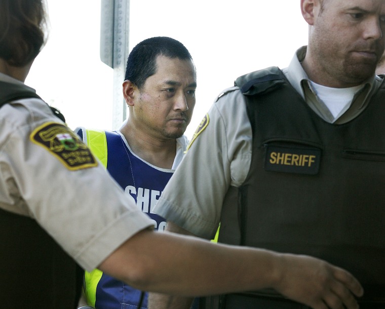 Image: Vince Li, now known as Will Baker, the accused in the Greyhound bus beheading of Tim McLean last night, in a Portage La Prairie court, Aug. 5, 2008 and was ordered by the judge to undergo a psychiatric assessment.