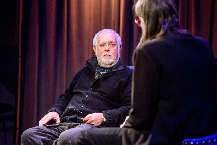 Image: Ken Ehrlich and Scott Goldman speak during a talk titled, "Icons of the Music Industy: Ken Ehrlich at The GRAMMY Museum" on Jan. 31, 2017 in Los Angeles, California.