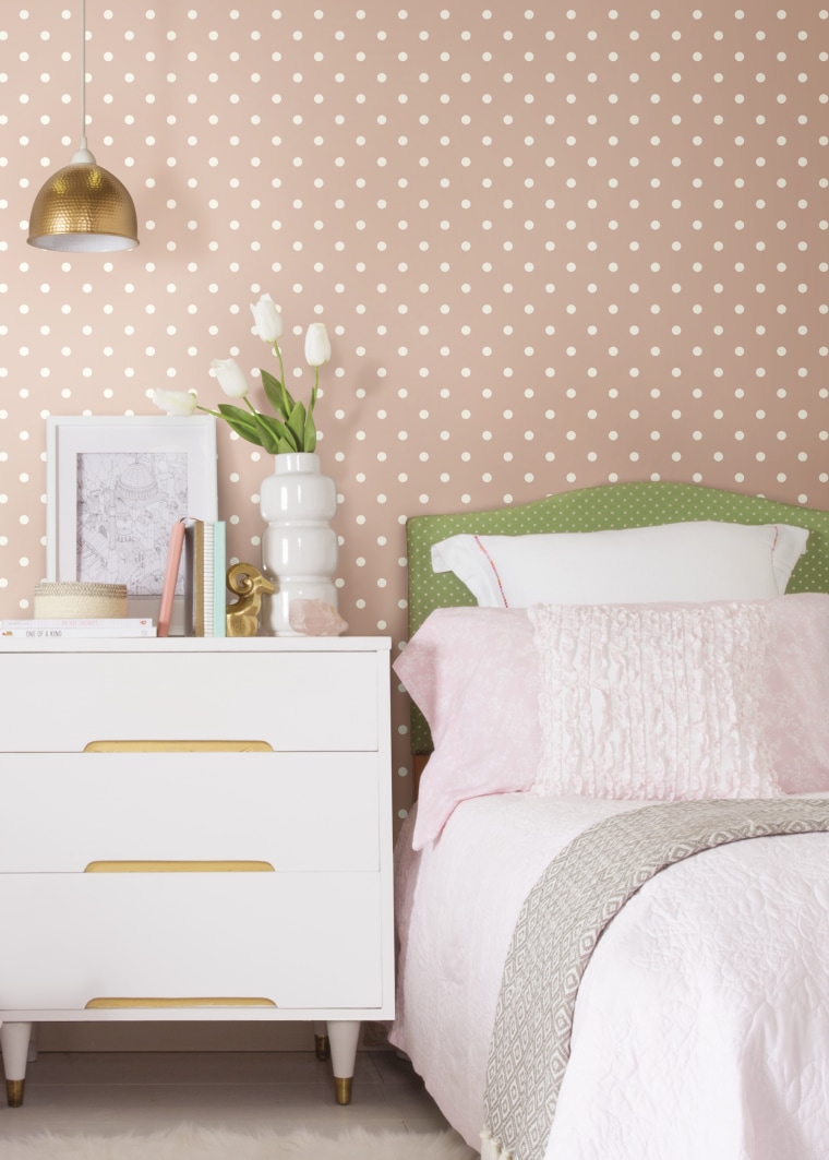 Dots: Polka dots in soft, muted colors bring a charming spot treatment to any space. 