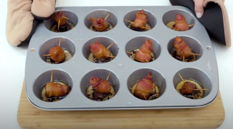 Let bacon roses cool