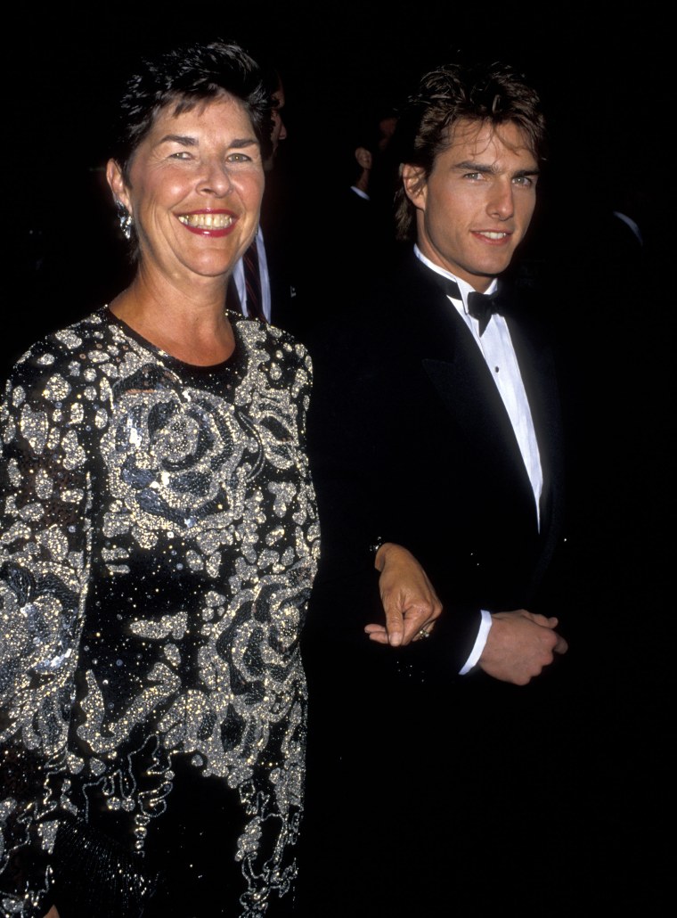 Actor Tom Cruise and mother Mary Lee South