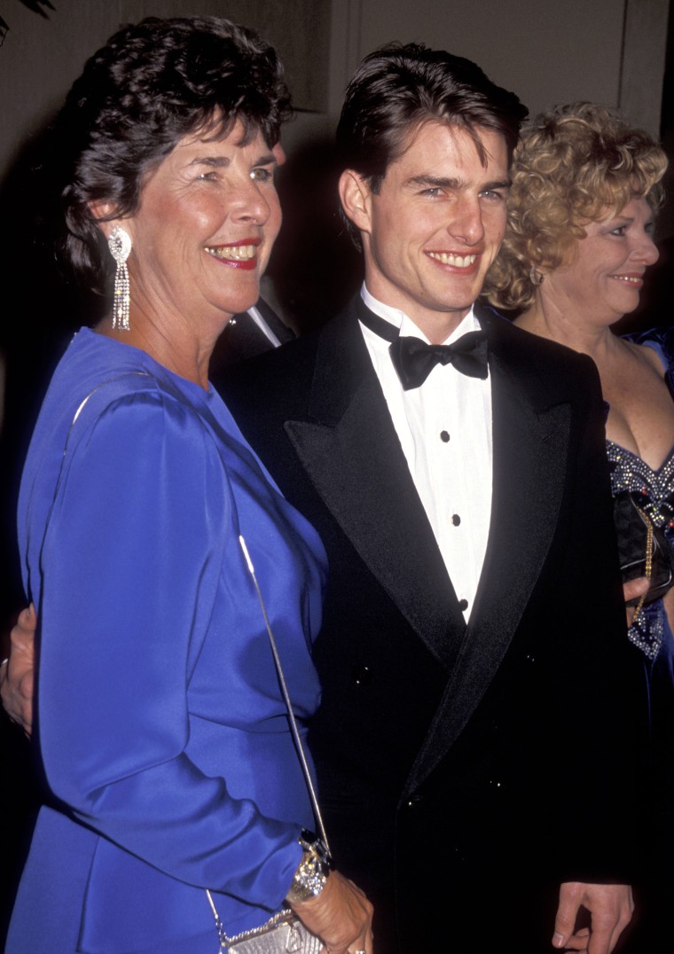 Actor Tom Cruise and mother Mary Lee South