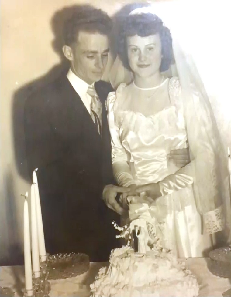 Ruthie and Tom McCoy on their wedding day, February 10, 1952