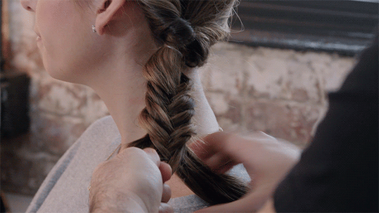 Crisscross, crisscross! In just seconds, you can have this cool braid.