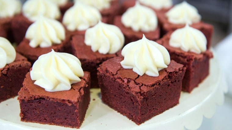 Chef Elizabeth Heiskell puts a Southern spin on brownies with her red velvet cake and Mississippi mud pie-inspired brownie recipes. TODAY, February 16, 2017.