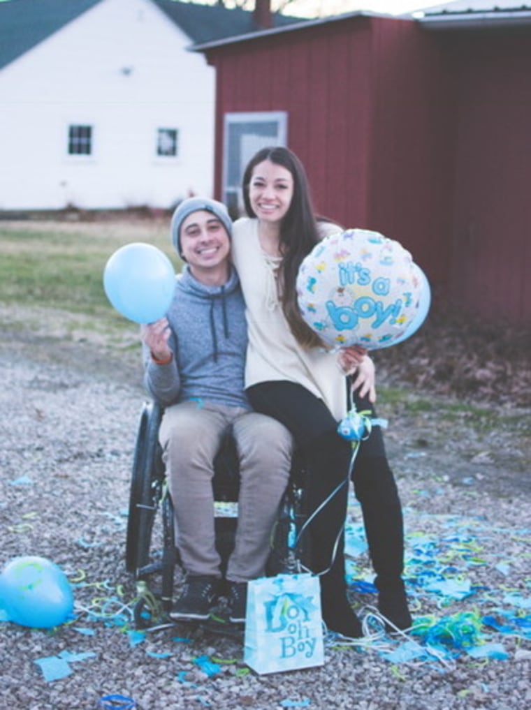 Since their engagement and pregnancy announcement, the couple has learned they are expecting a boy.