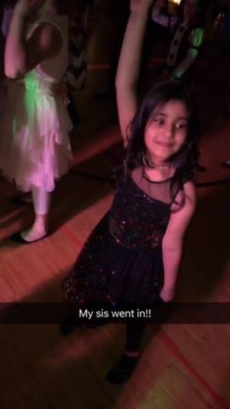 Mohammad Hasher takes his little sister to school's father-daughter dance.