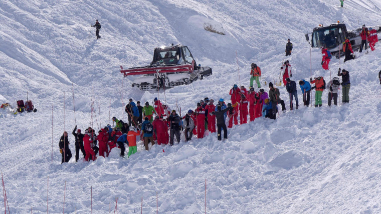 Image: French Alps avalanche site