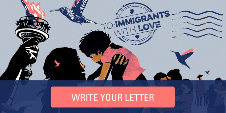 Artwork by Jess X. Snow and Roger Peet for the #ToImmigrantsWithLove campaign.