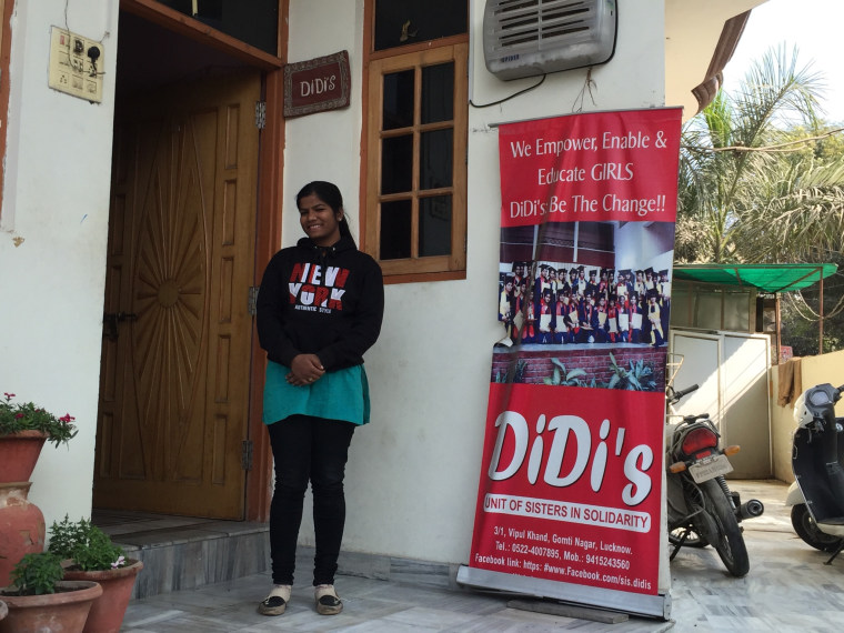 Kunti Rawat poses at DiDi's. Rawat is a graduate of the Prerna Girls School, located in Lucknow, India, which enrolls girls from nearby poverty-stricken neighborhoods and slums, teaching them a unique set of feminist principles to help them see and unders