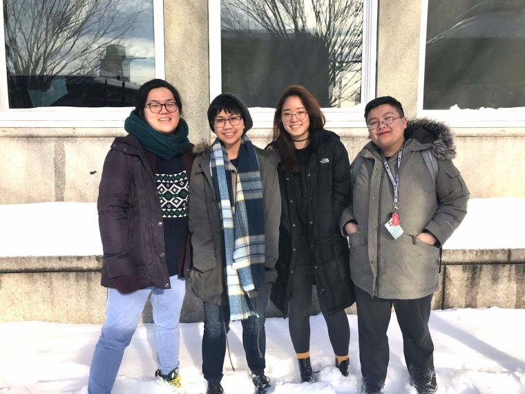 Rhode Island School of Design seniors Jean Wei, Mariel Rodriguez, Hanna Cha and Michelle Zhuang came up with the concept of "Permanent Alien" after long discussions about Asian American identity.