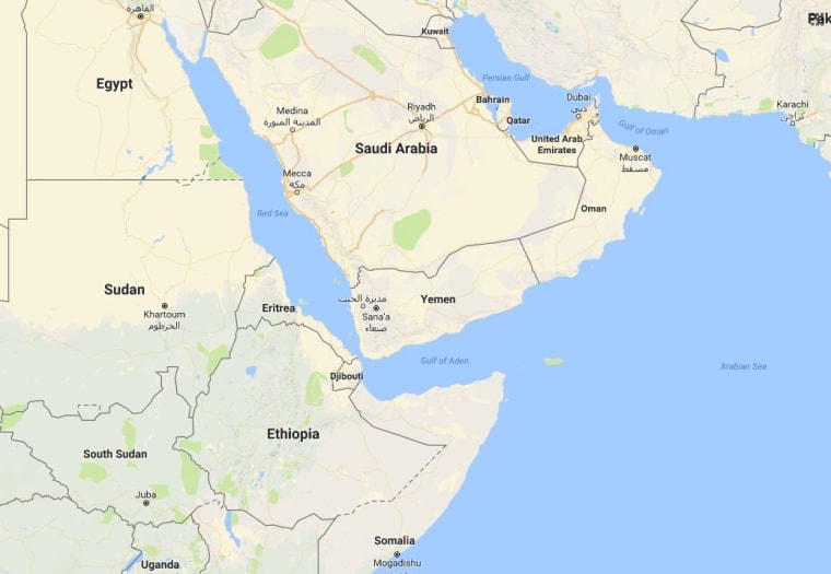 Image: Map showing Yemen