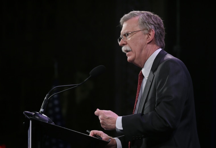 Image: Former U.N. Ambassador John Bolton speaks during the Freedom Summit, Jan. 24, 2015, in Des Moines, Iowa.