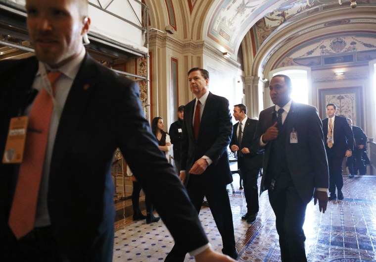 Image: FBI Director James Comey Briefs Senators On Capitol Hill