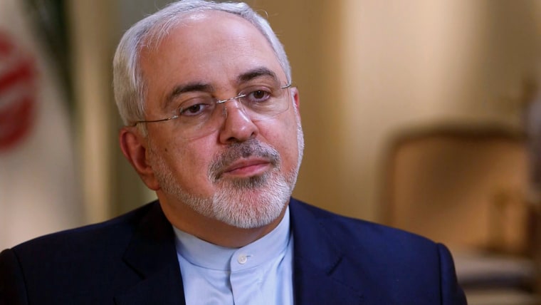 Image: Iranian Foreign Minister Javad Zarif is interviewed by Richard Engel