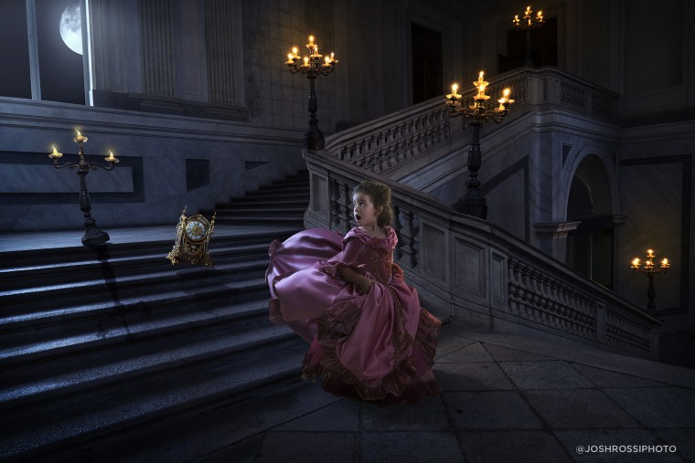 Dad stages "Beauty and the Beast" photo shoot with daughter