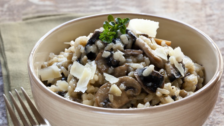 mushroom risotto with truffles