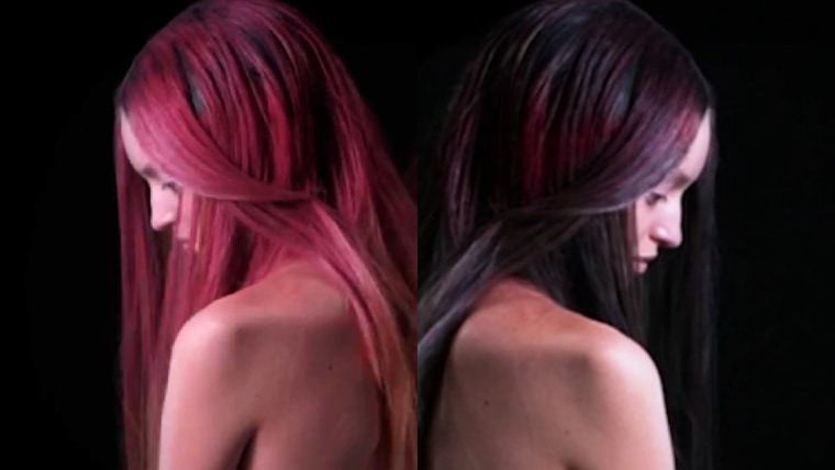 The Unseen Fire hair dye changes with temperature and environment